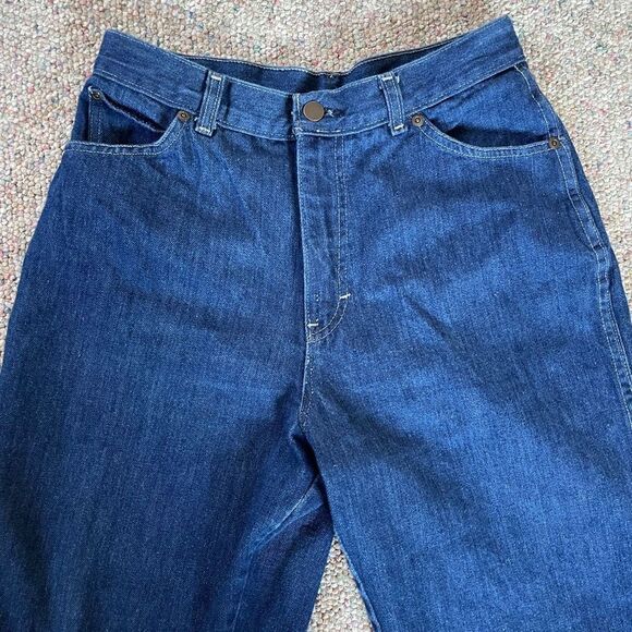 Vintage Dark Wash High Rise Straight Leg Jeans - Picture 3 of 9